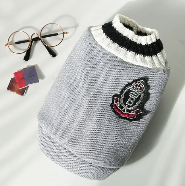 Knitted V-Neck Pet Vest