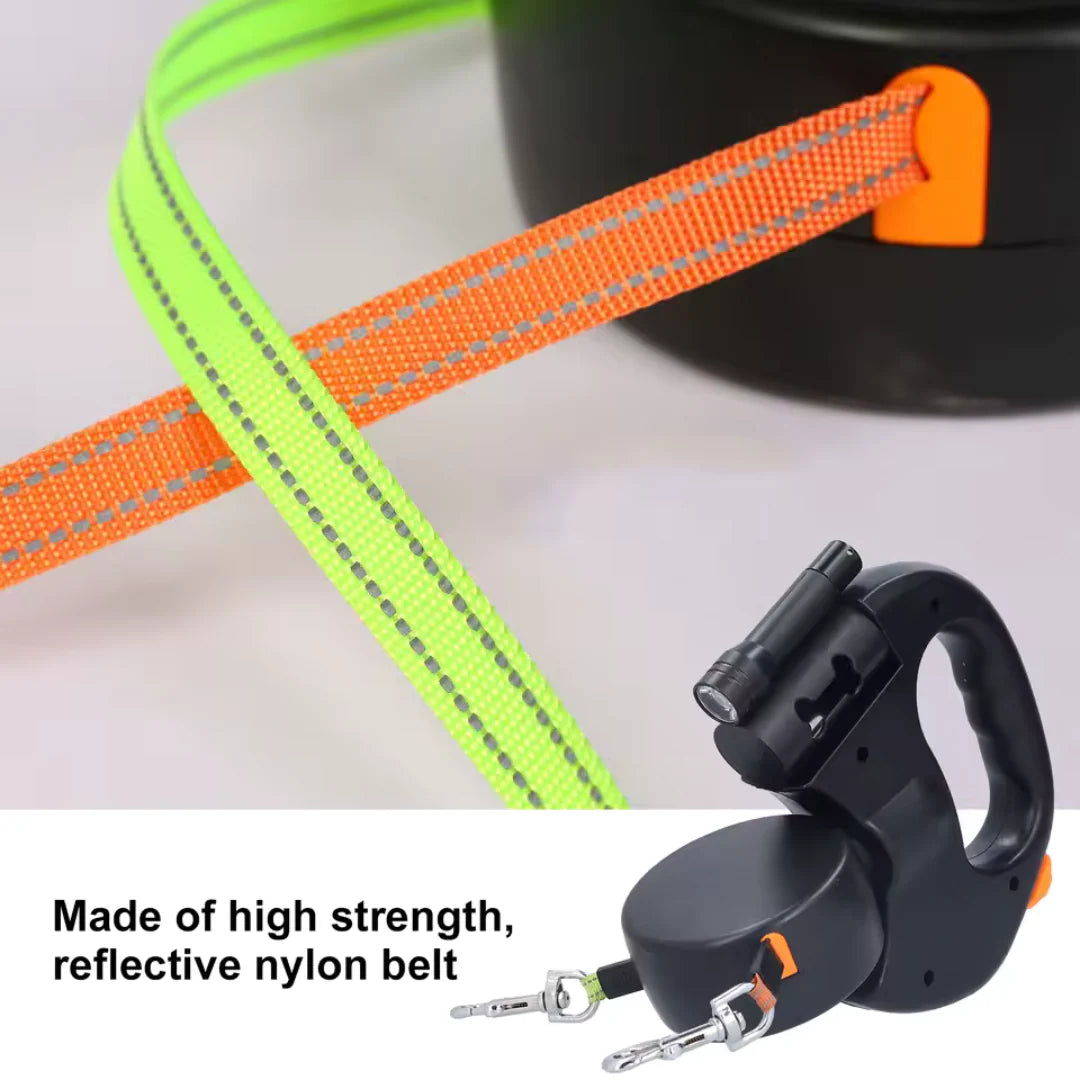 PawPerfect™ 360° Doppel-Rollleine für Hunde
