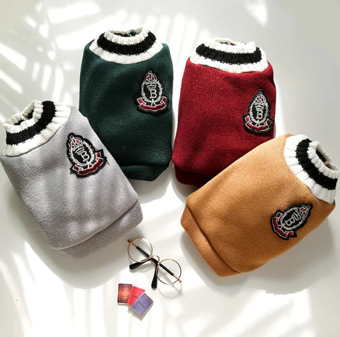 Knitted V-Neck Pet Vest