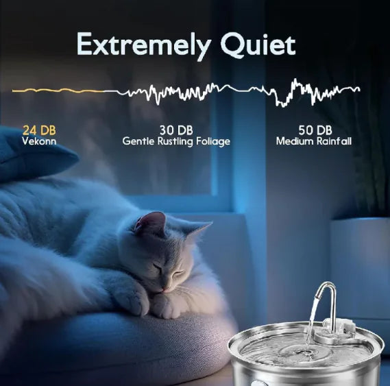 SipSmart™ Stainless Pet Fountain