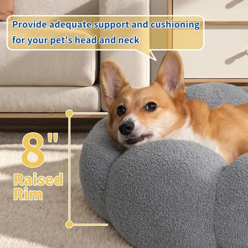 DreamCurl™ Calming Donut Bed for Cats & Small Dogs