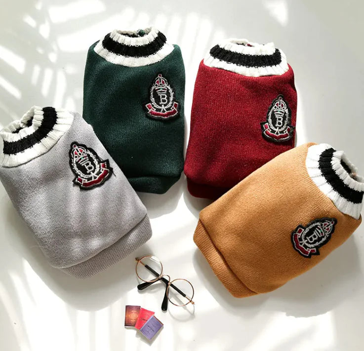 Knitted V-Neck Pet Vest
