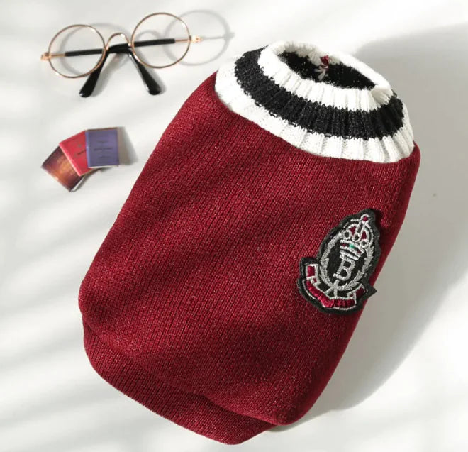 Knitted V-Neck Pet Vest