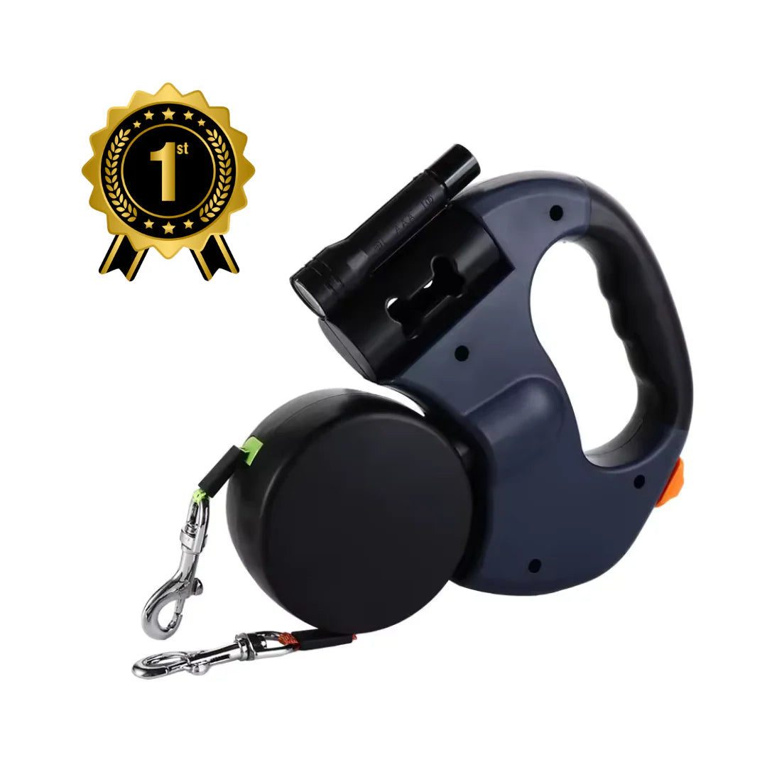 PawPerfect™ 360° Doppel-Rollleine für Hunde