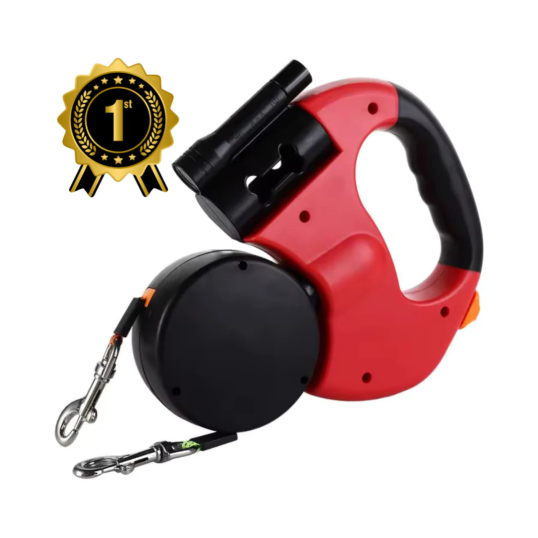 PawPerfect™ 360° Doppel-Rollleine für Hunde