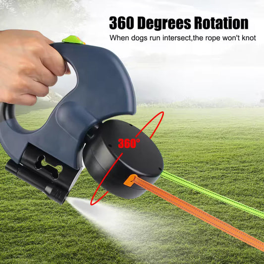 PawPerfect™ 360° Dual Retractable Dog Leash