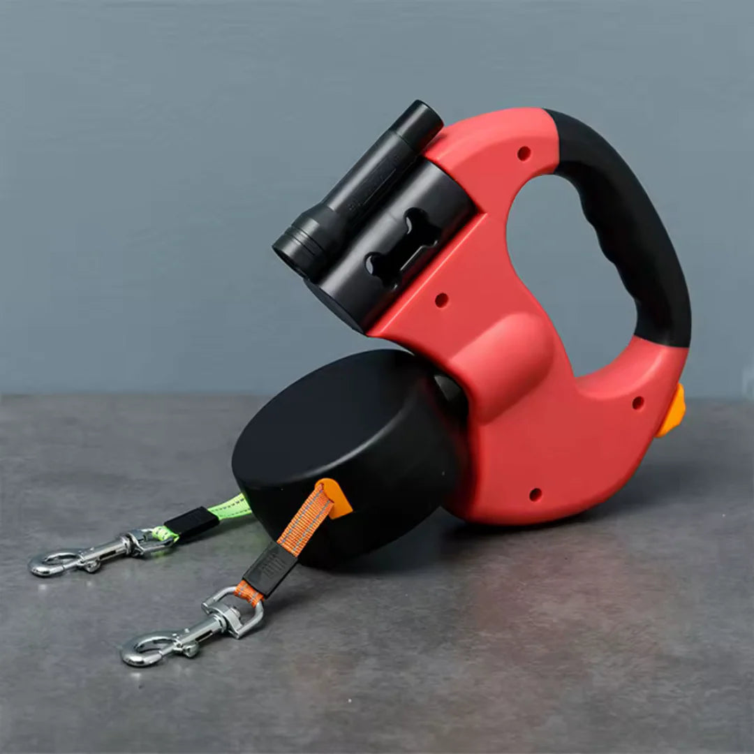 PawPerfect™ 360° Doppel-Rollleine für Hunde
