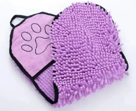 Serviette de bain pour animaux de compagnie