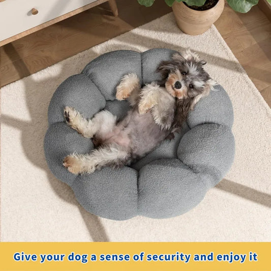 DreamCurl™ Calming Donut Bed for Cats & Small Dogs
