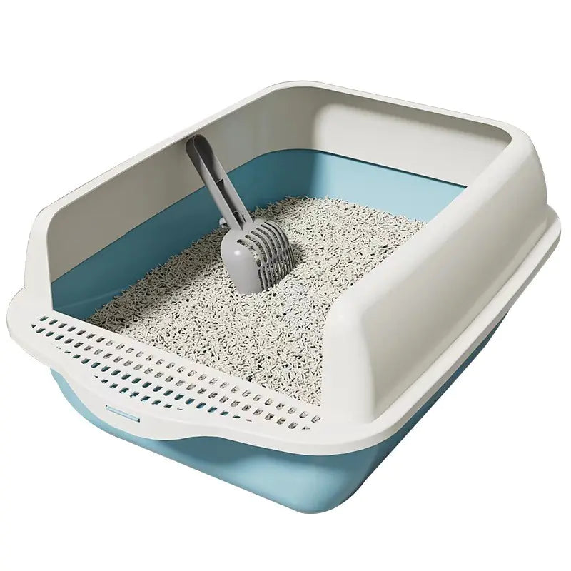 Grand bac à litière semi-fermé pour chat PurrGuard™