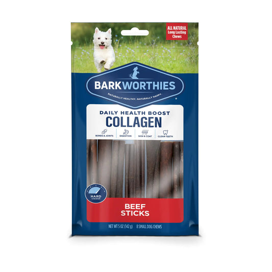 Barkworthies Collagen Sticks – 6-Inch, 8-Count