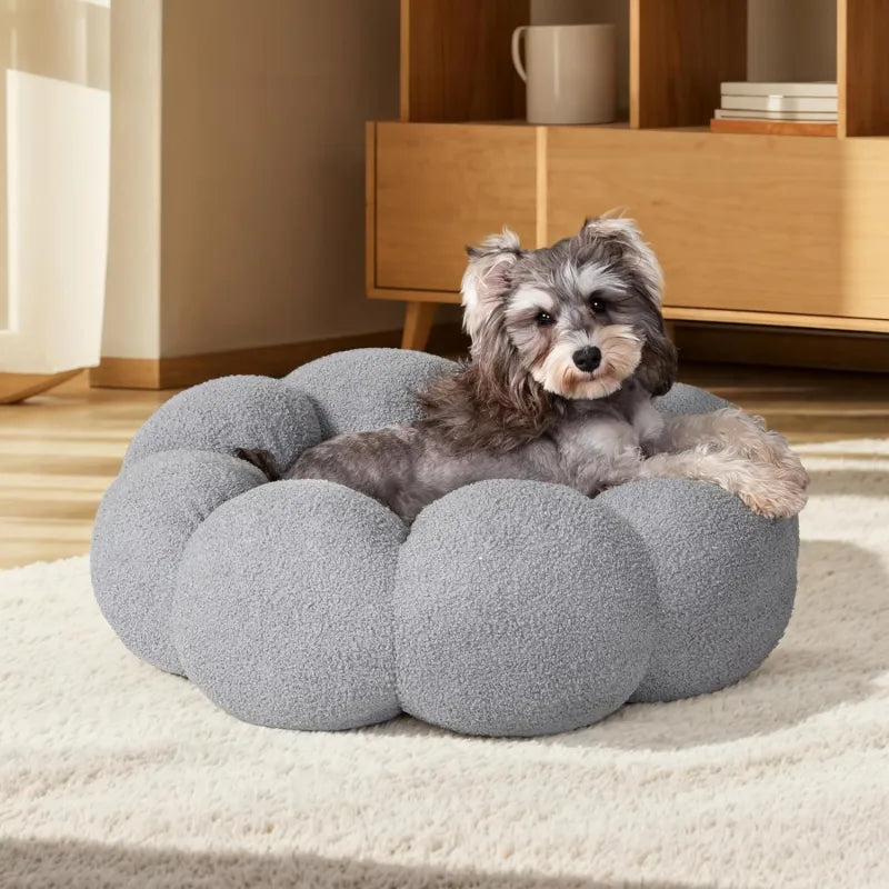 DreamCurl™ Calming Donut Bed for Cats & Small Dogs