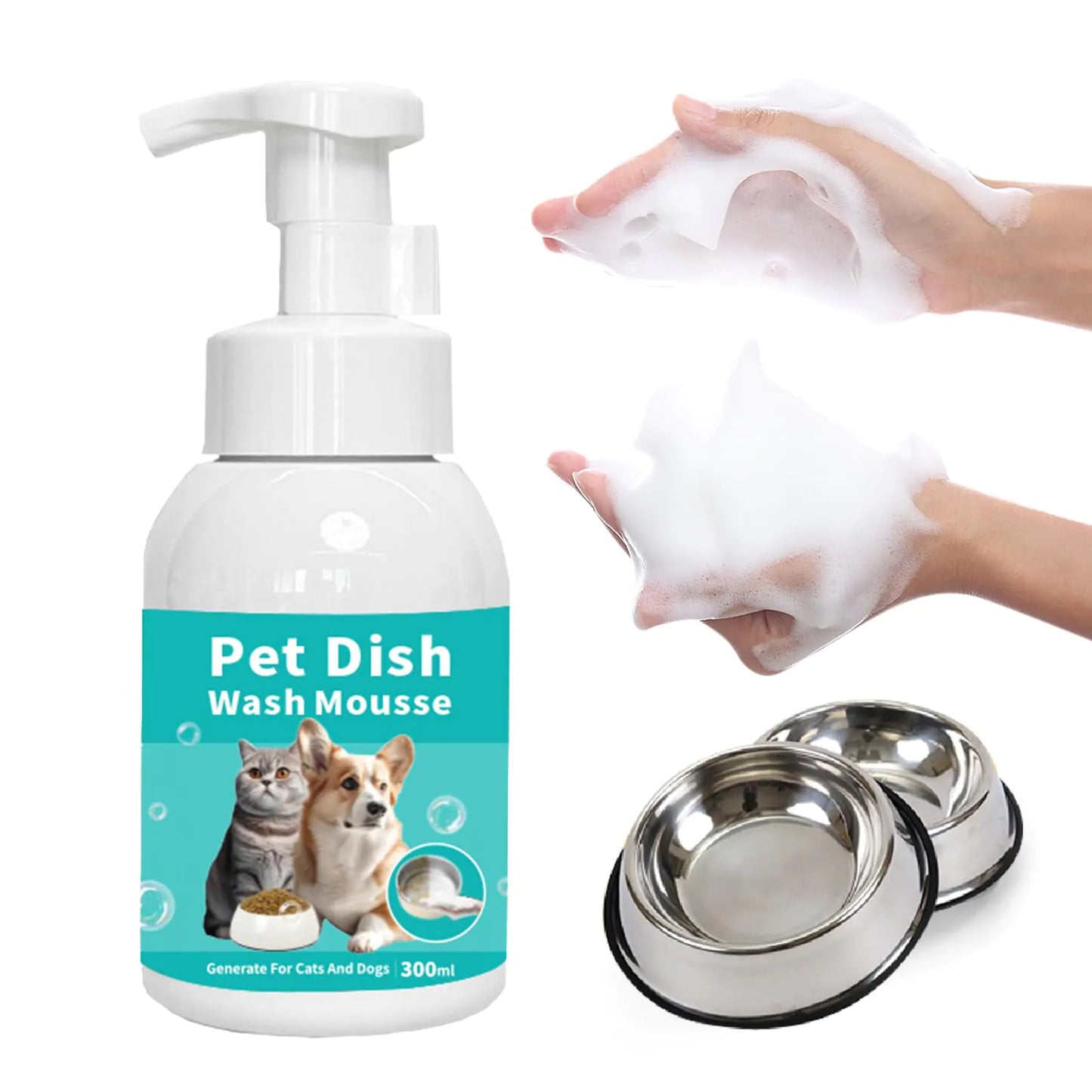 Mousse nettoyante pour gamelles d'animaux